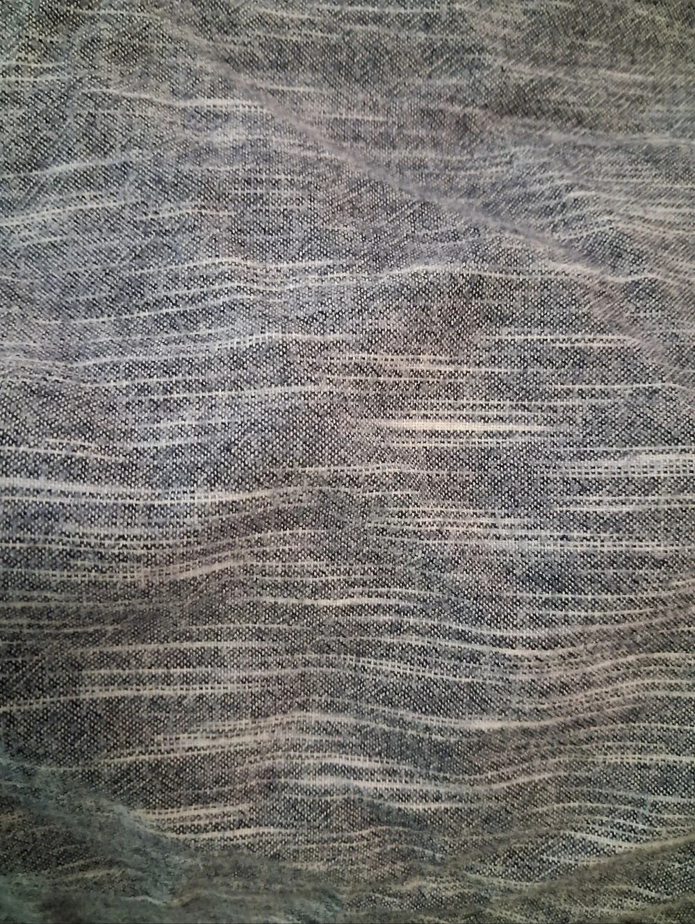 West Elm Queen/Full Heathered Gray Organic Cotton Duvet